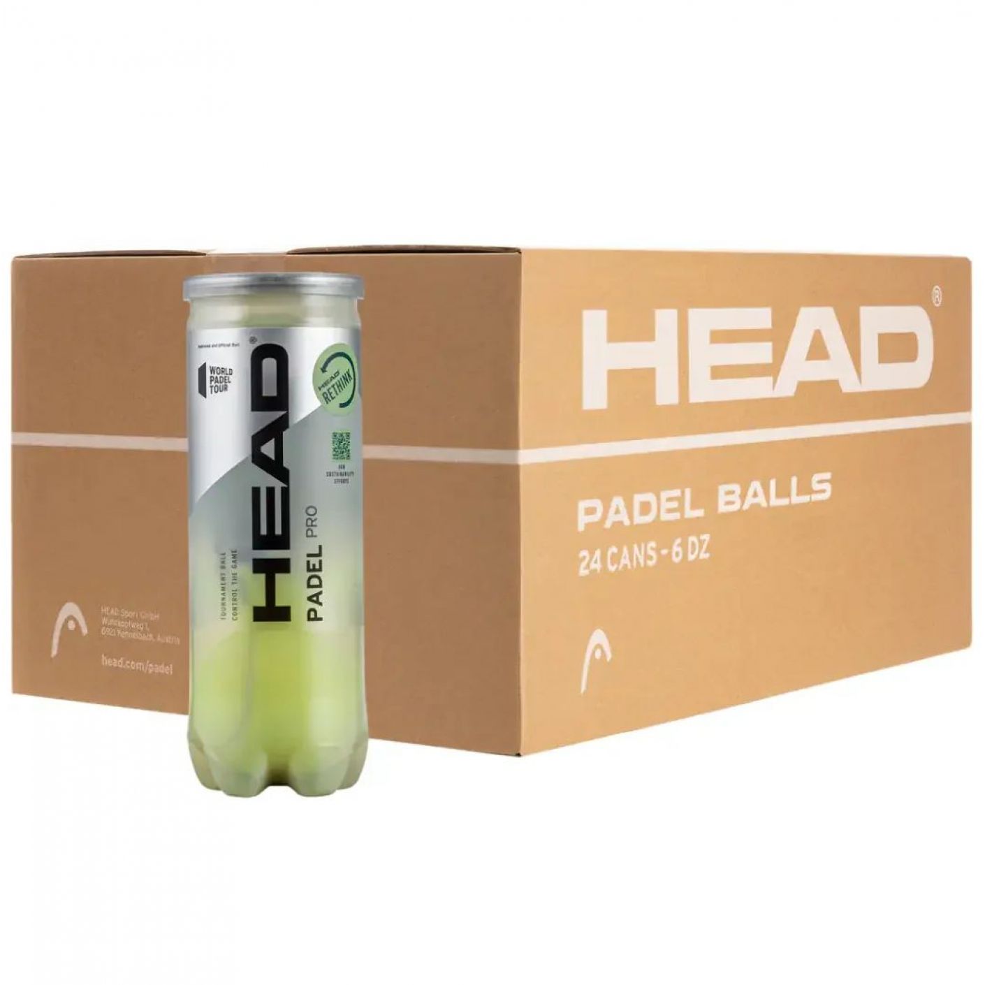 Head Padel Pro x3 Box of 24 Tubes