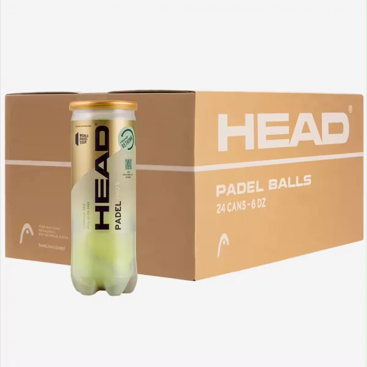 Head Padel Pro S x3 Box of 24 Tubes