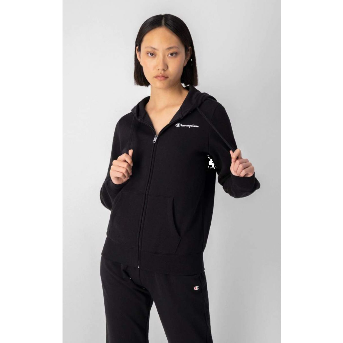 Champion Women's Black Full Zip Hoodie