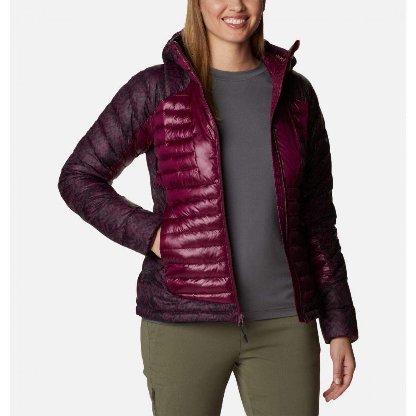 Columbia Women's Labyrinth Loop Hooded Down Jacket