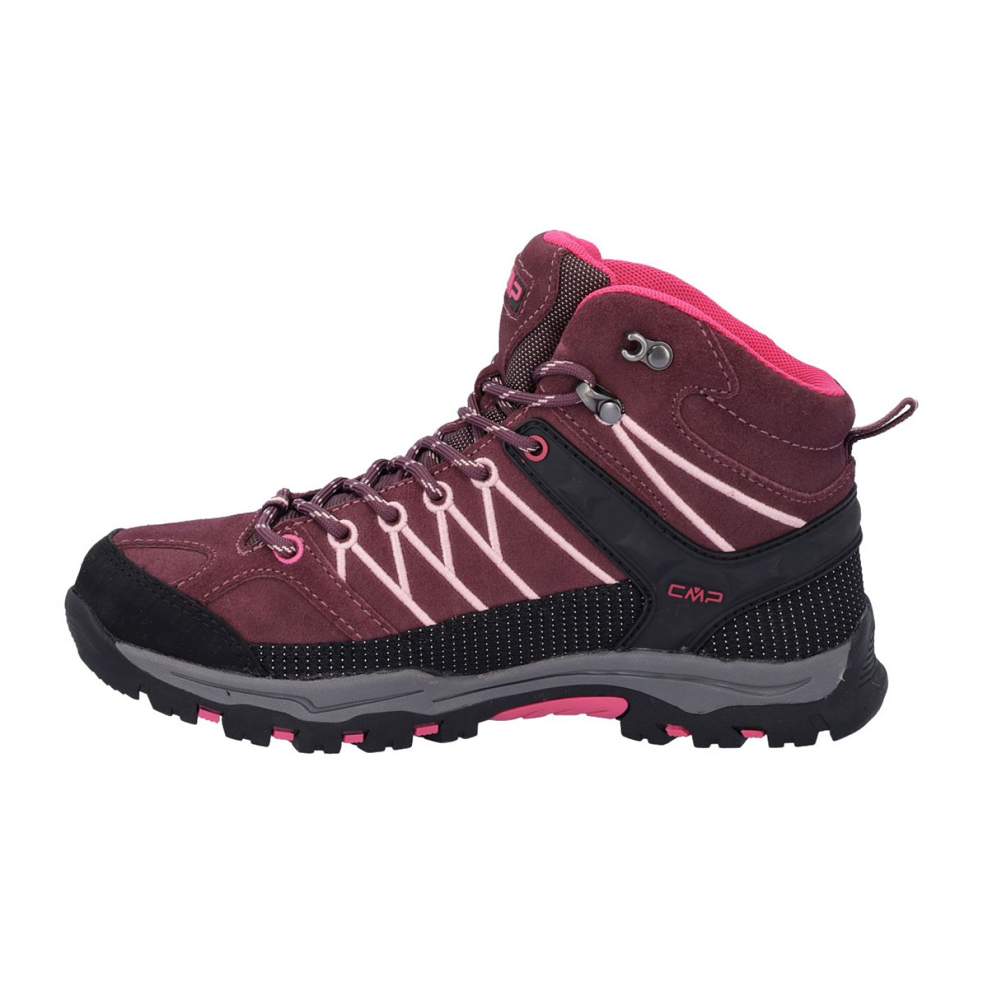 CMP Children's Trekking Boot Rigel Mid Waterproof Plum-Peach Sizes 32-37