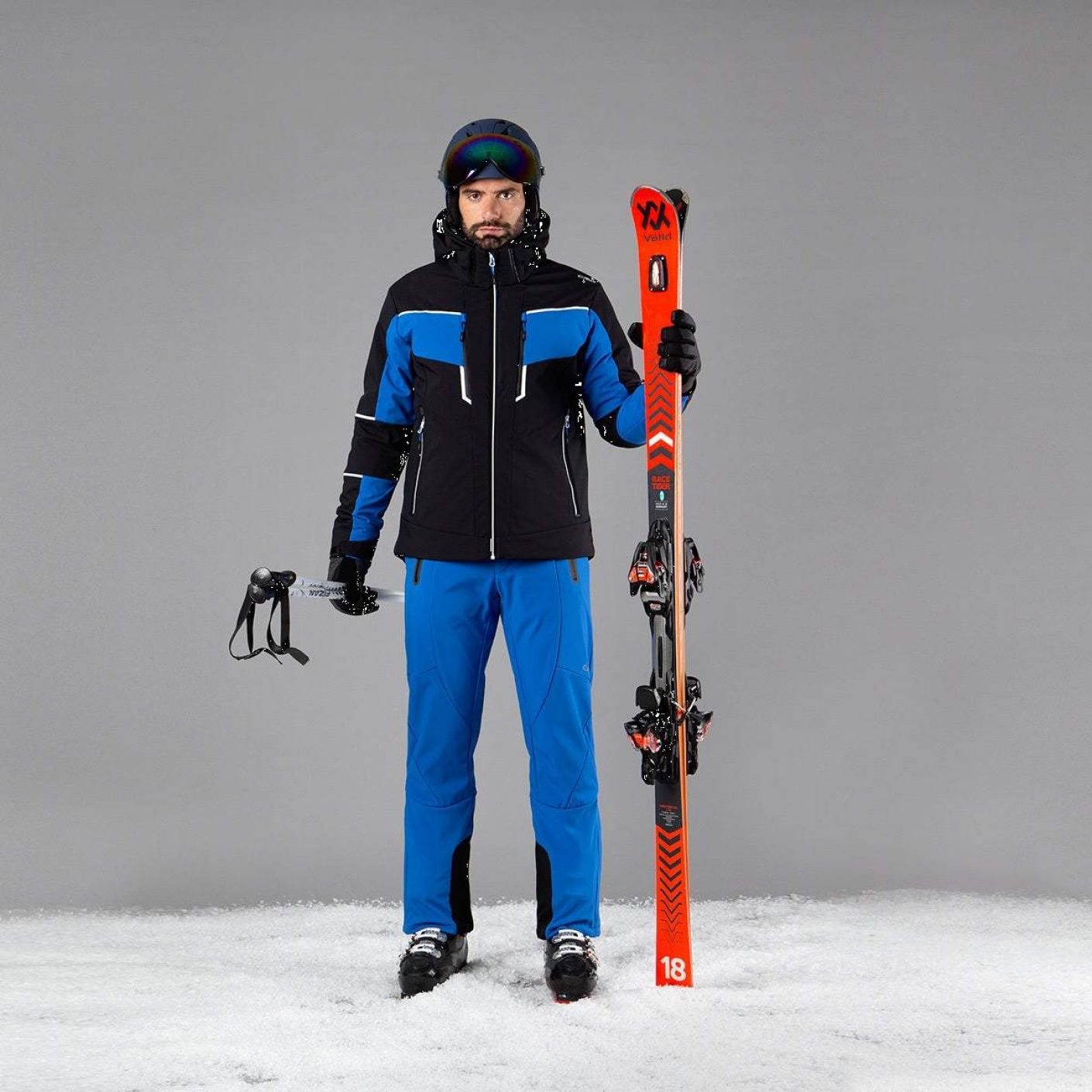 CMP Men's Ski Salopette in Softshell Royal