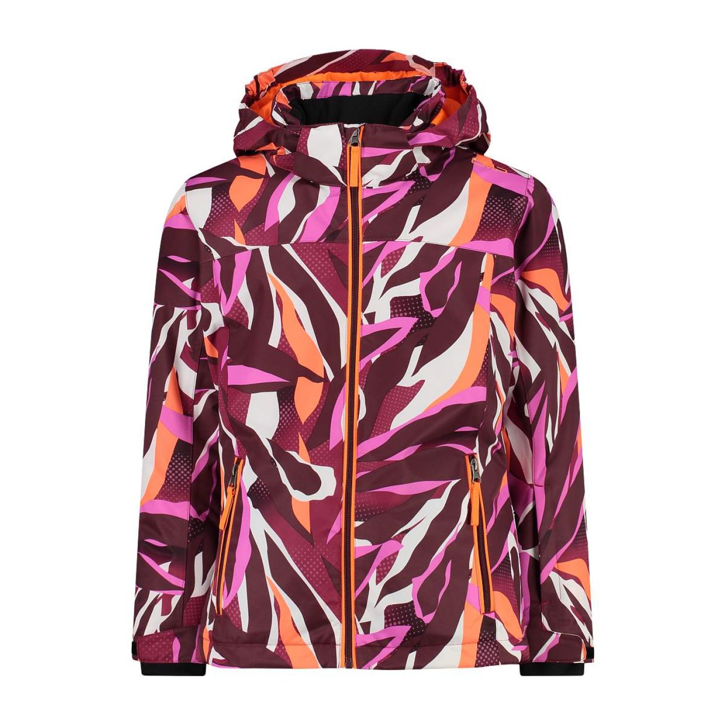 CMP Sangria/Flamingo Fluo Ski Jacket for Girls