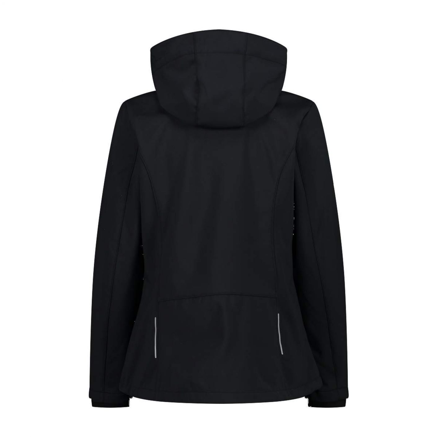 CMP Women's Softshell Jacket with Detachable Hood Black