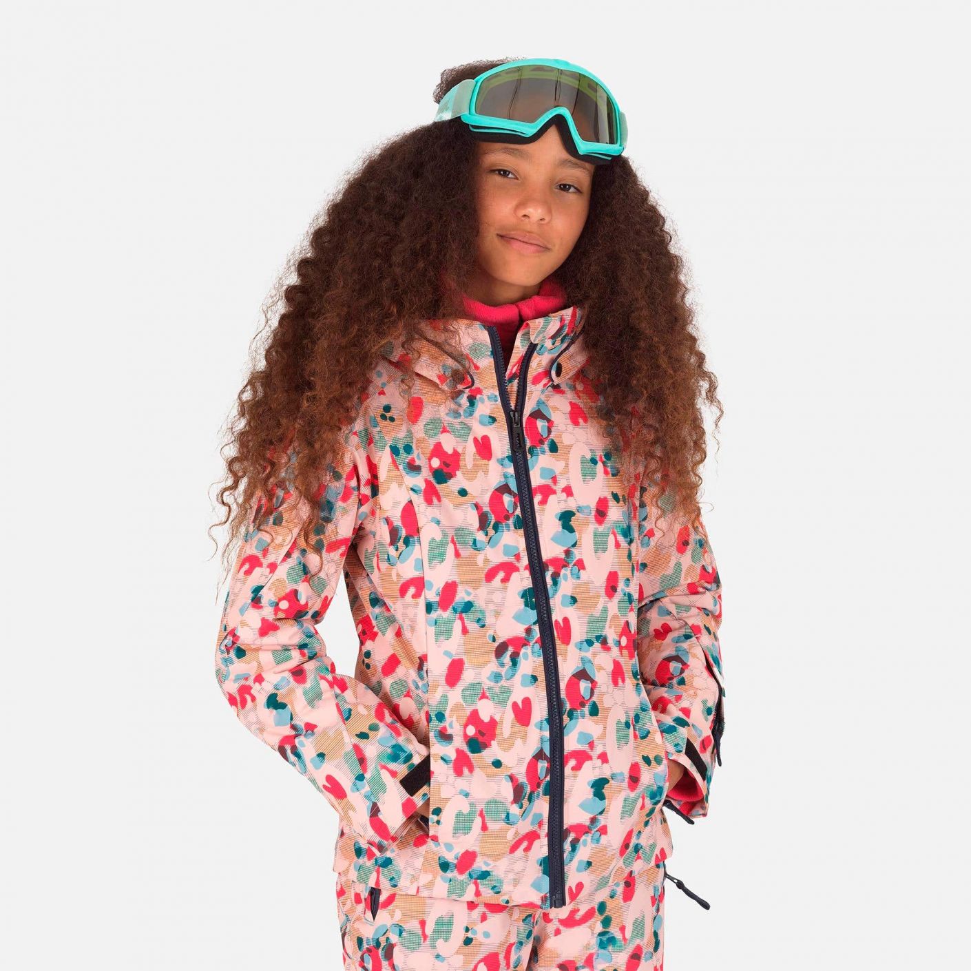 Rossignol Girls' Fonction Ski Jacket Pop Animalier