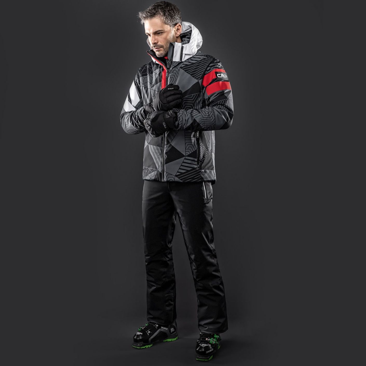 CMP Men's Solid Color Stretch Ski Pants Black