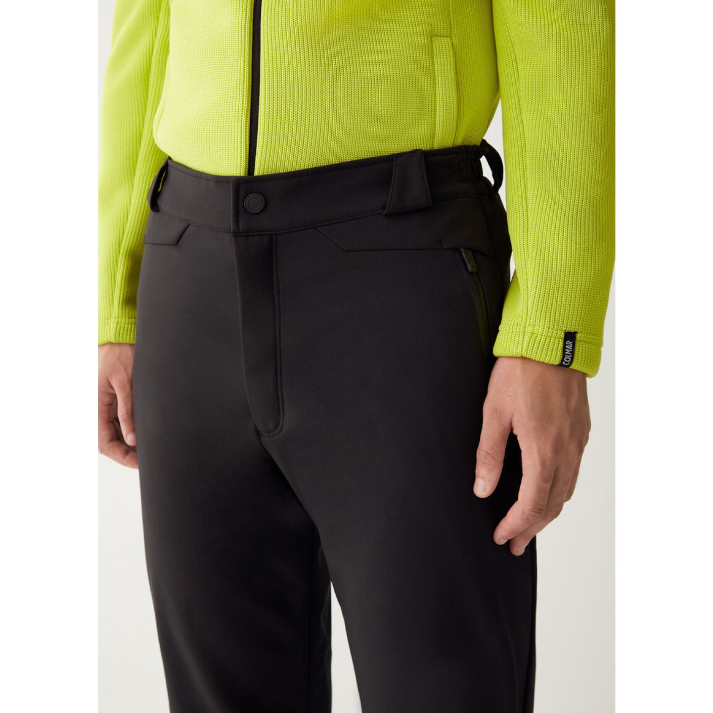 Colmar Men's Softshell Ski Pants with Gaiter Black