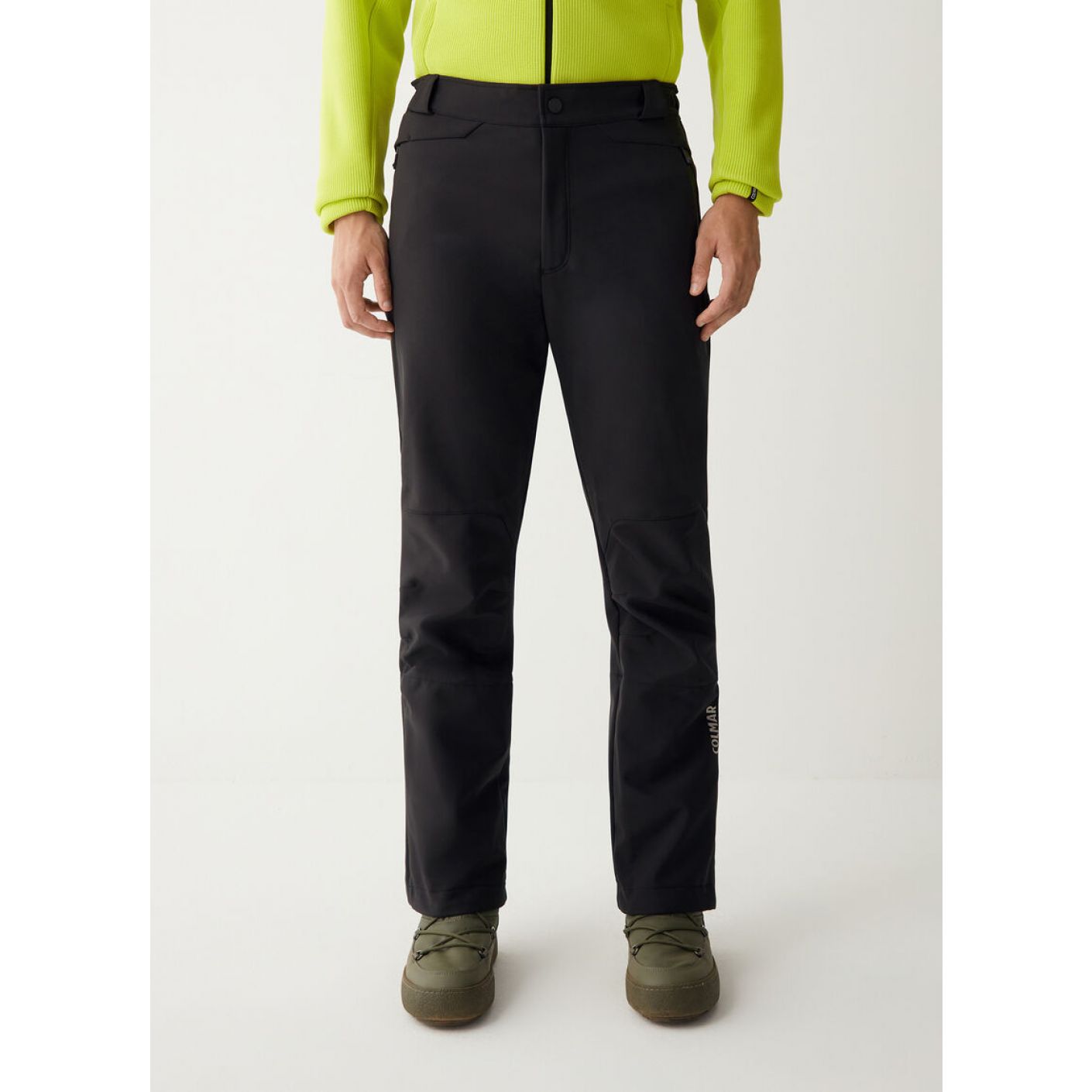 Colmar Men's Softshell Ski Pants with Gaiter Black