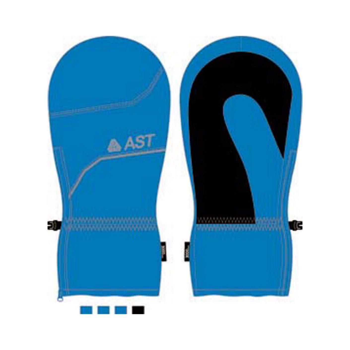 Ast Infant Ski Mittens Blue