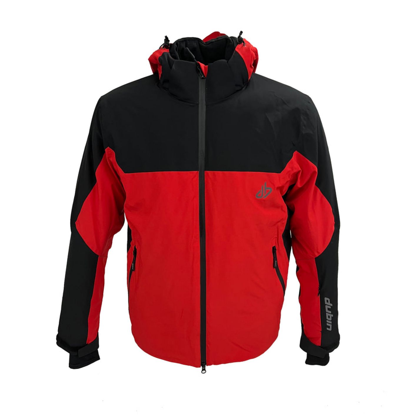 Dubin Vinson Stretch Men's Ski Jacket Black-Red