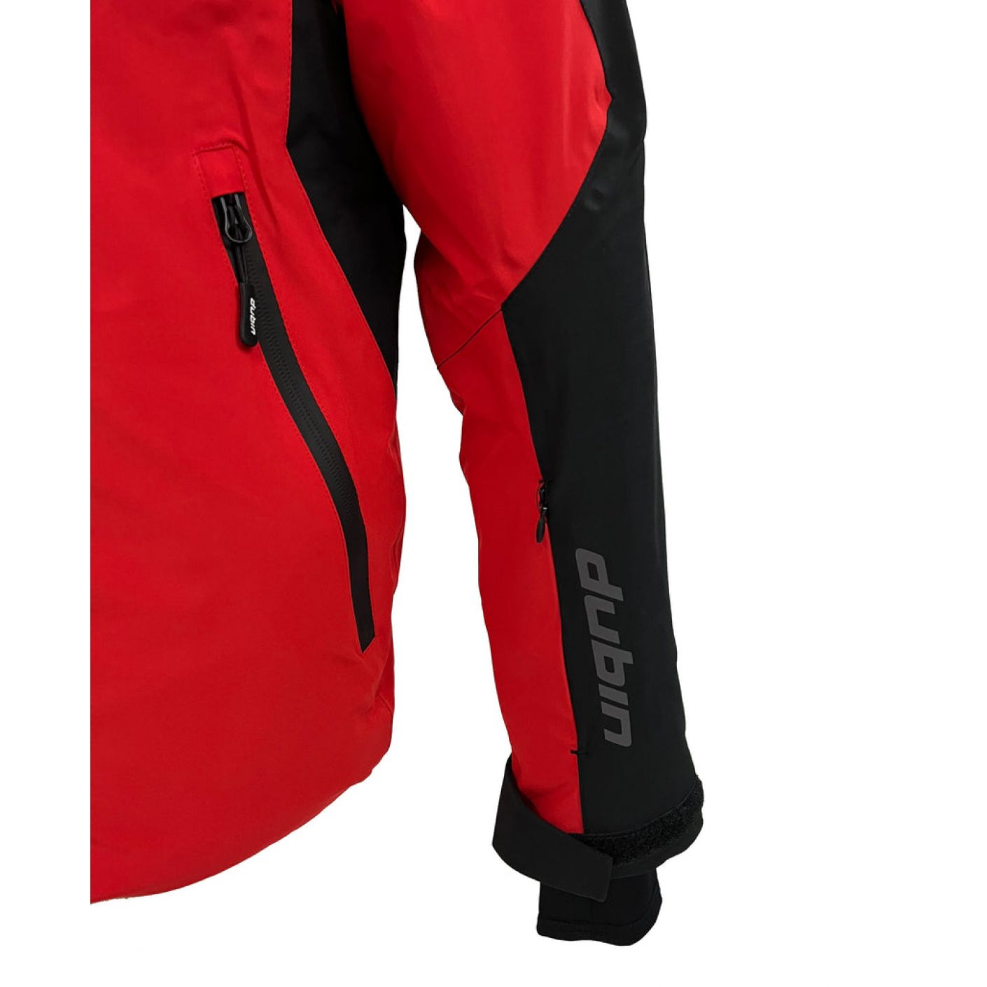 Dubin Vinson Stretch Men's Ski Jacket Black-Red