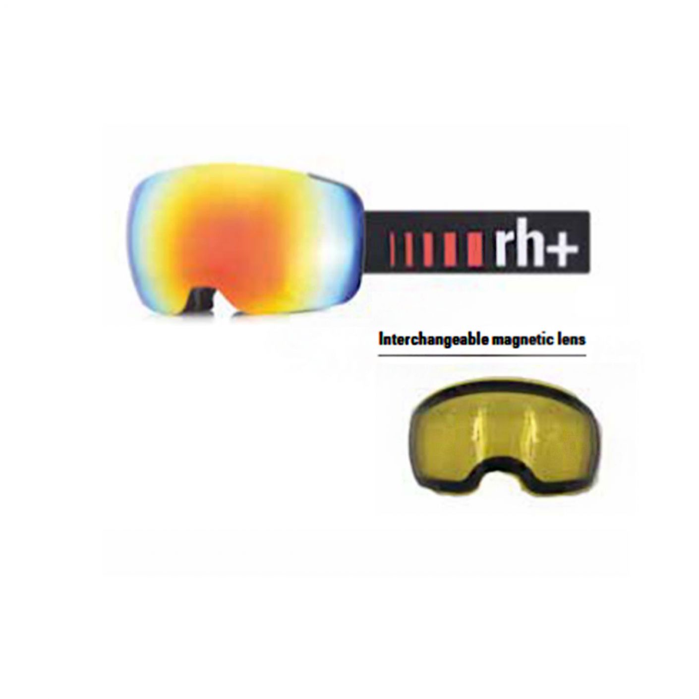 Zero RH+ Gotha Ski Goggle Black/Red/white