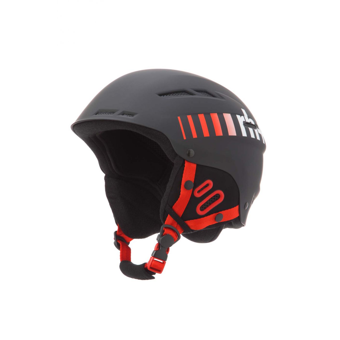 Zero RH+ Ski Rider Helmet Matt Black/Red Faded To White