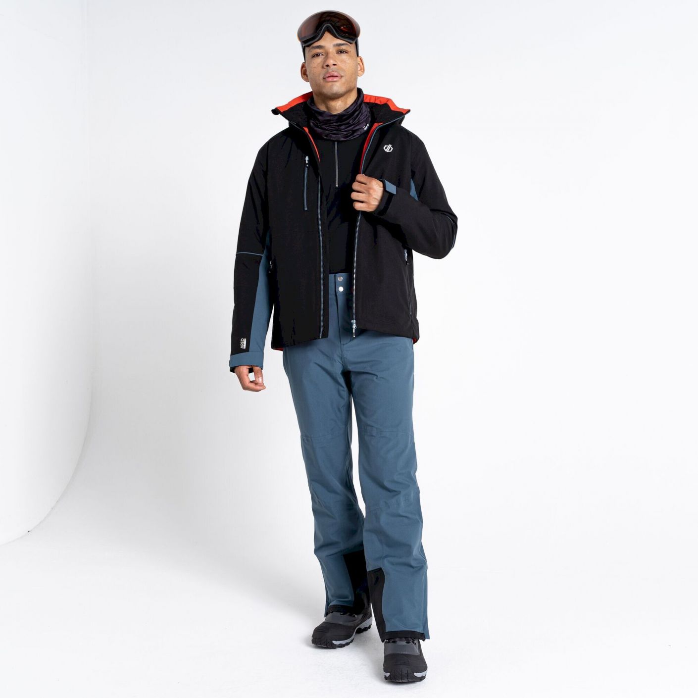 Dare2b Men's Remit Ski Jacket Black/Grey