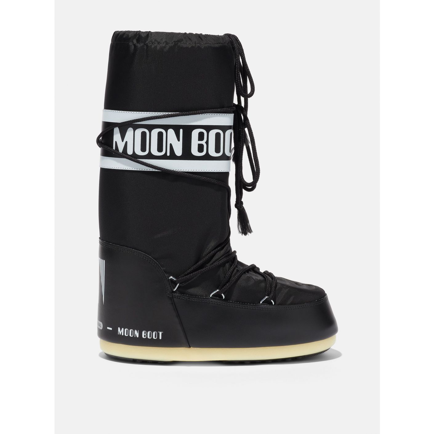 Moon Boot Icon in Black Nylon