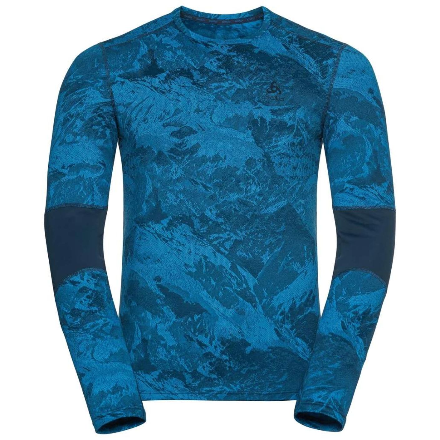Odlo Baselayer Top Crew ls Whistler Eco Blue