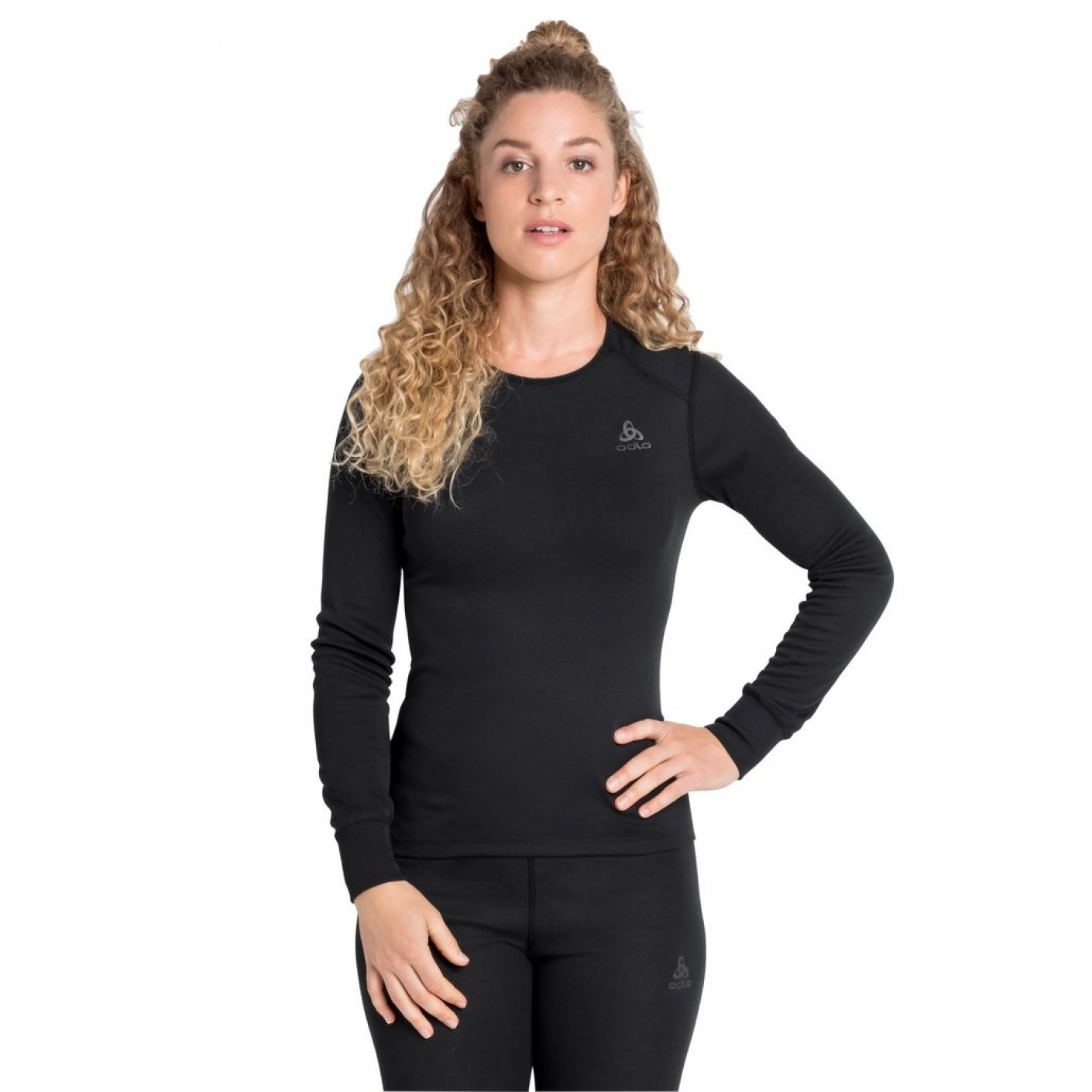 Odlo Women's Thermal Baselayer Top Crew ls Warm Eco