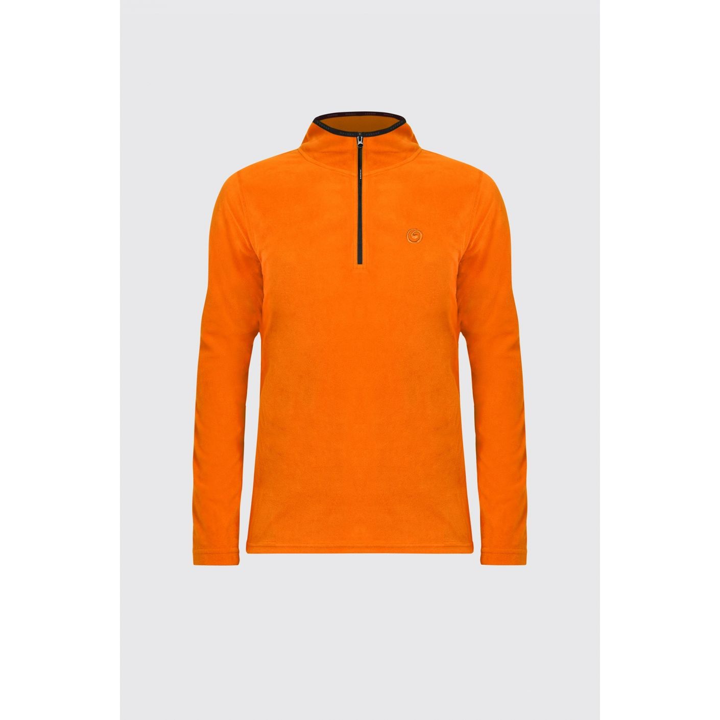 Brekka Men's Recycled Microfleece Zip Up Orange