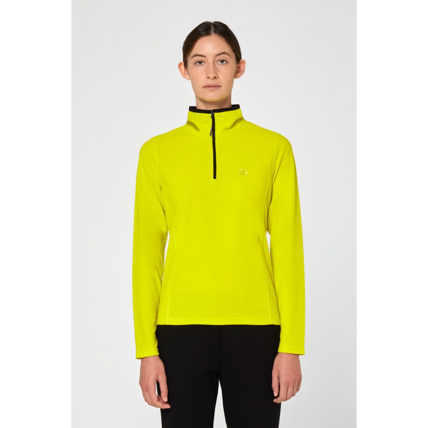 Brekka Women's Recycled Microfleece Zip Up Jacket Yellow