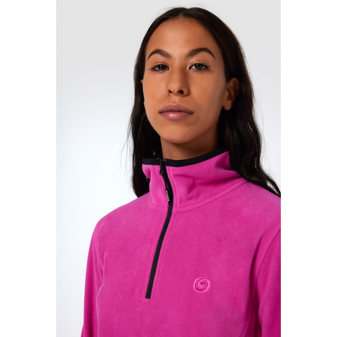 Brekka Women's Recycled Microfleece Zip Up Fuchsia