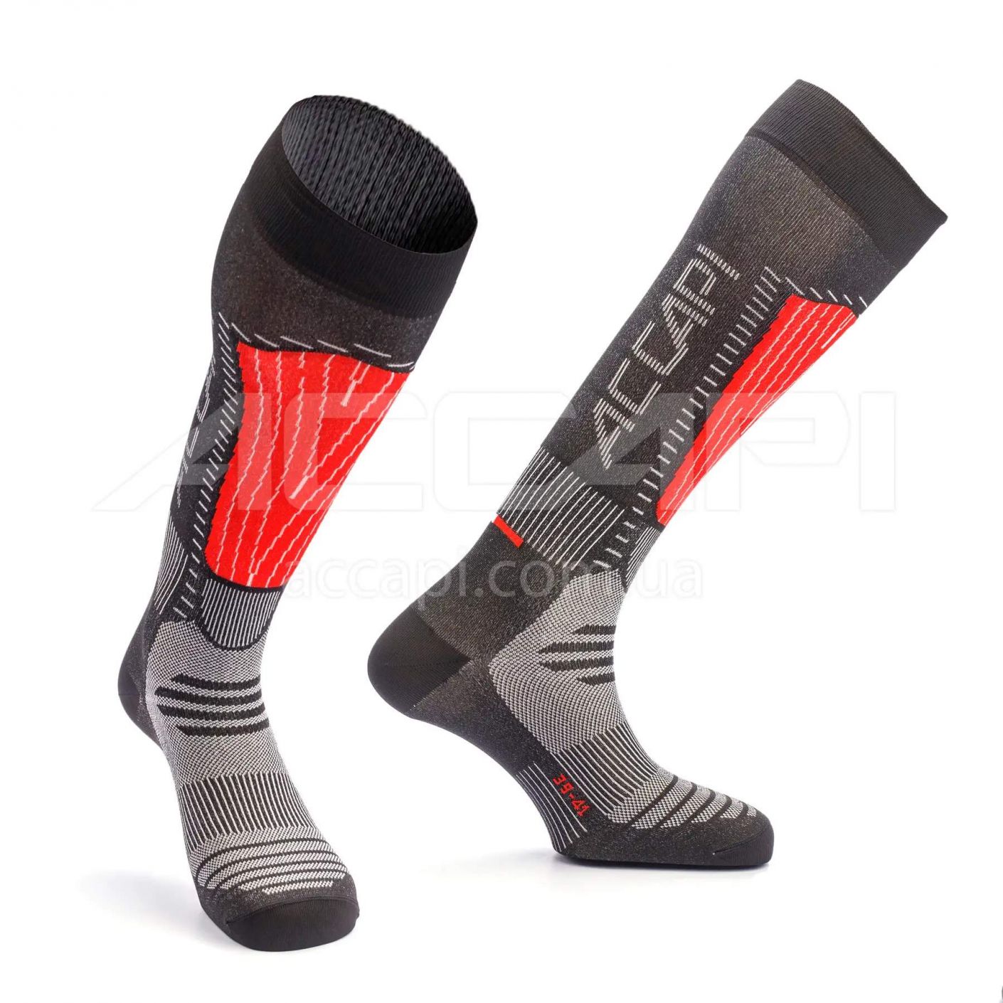 Accapi Ski Touch Sock Black/Red