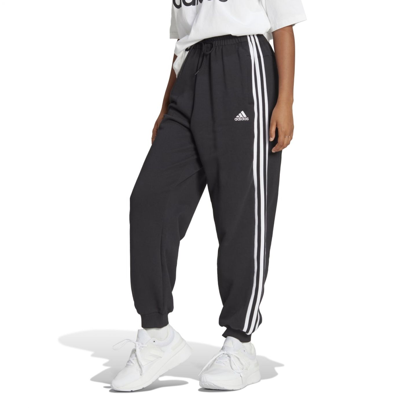 Adidas Pantaloni Donna 3Stripes French Terry