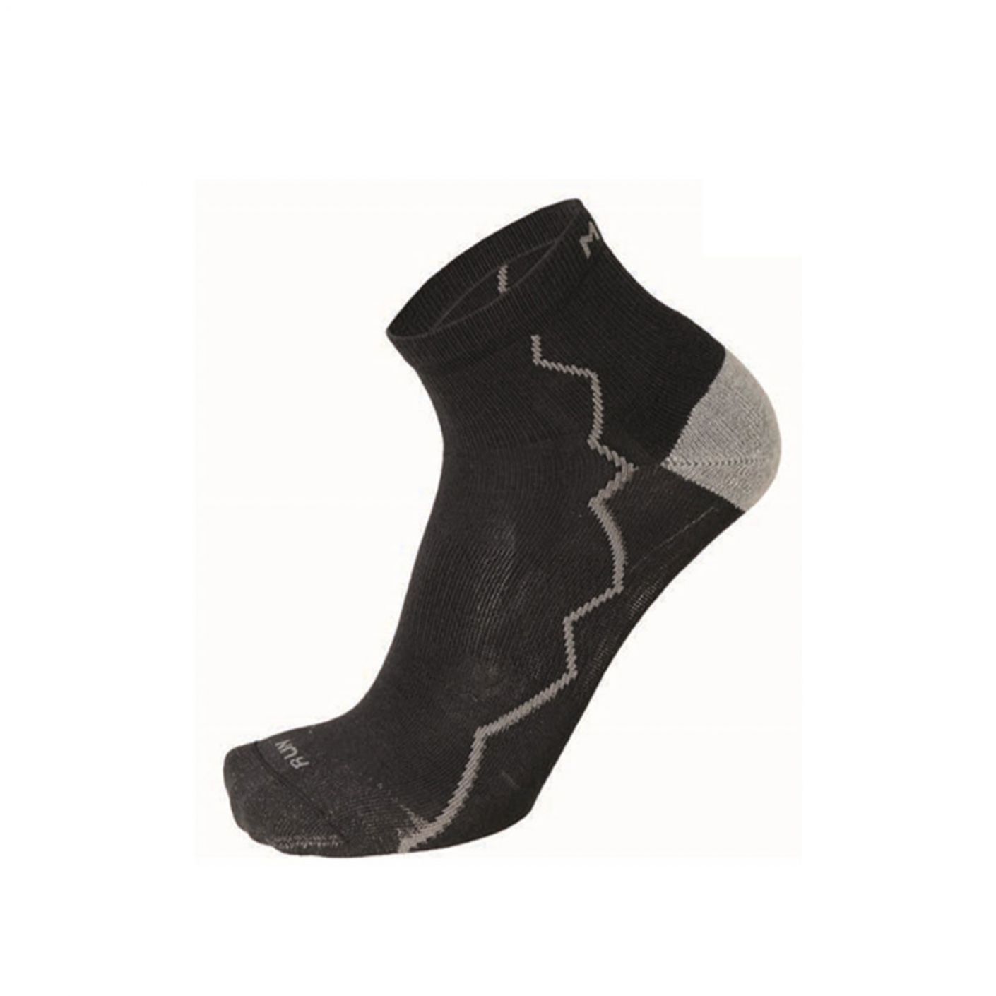 Mico Multisport Short Socks Light Weight Odor Zero Ionic+ Black