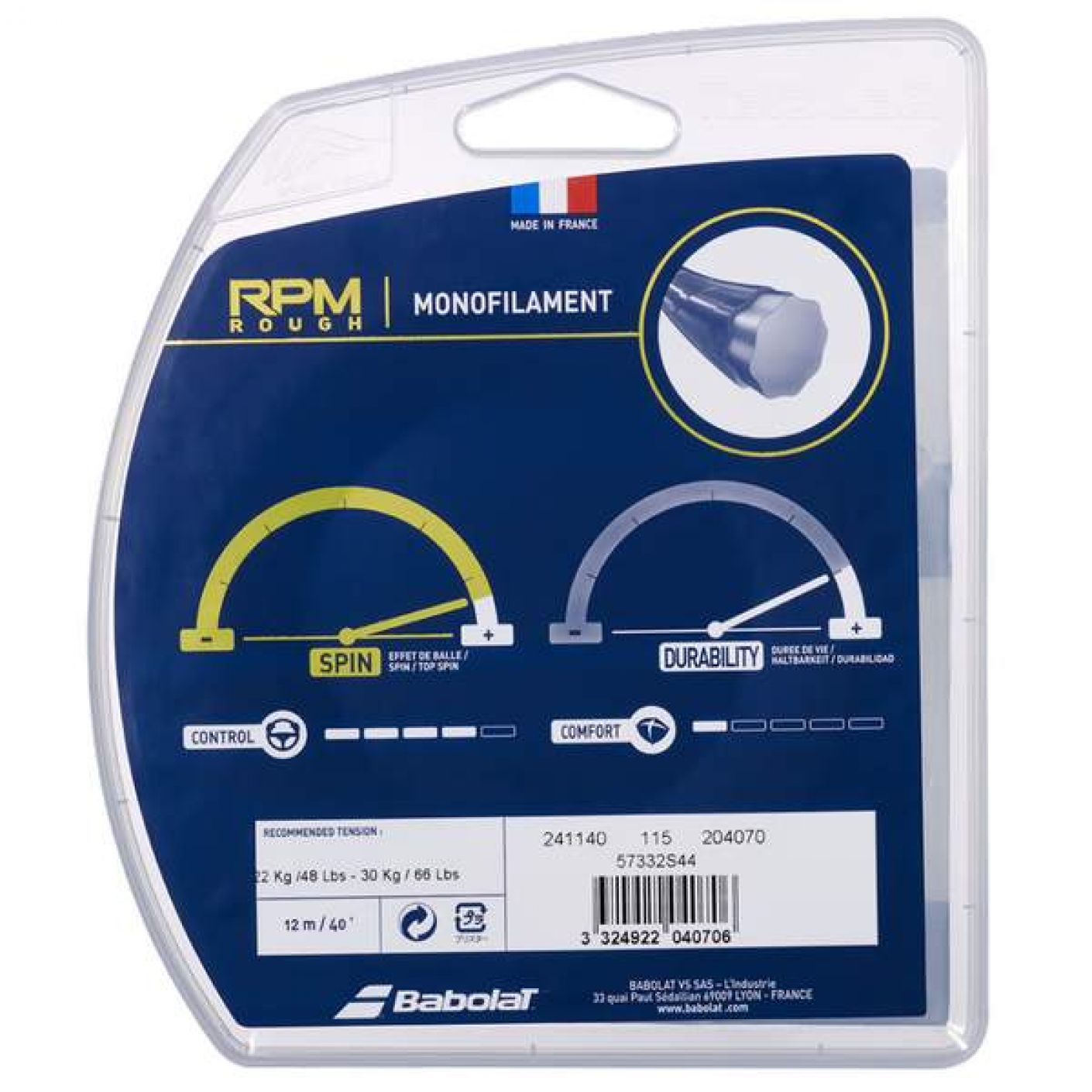 Babolat Rpm Rough 12m Gray 130/16