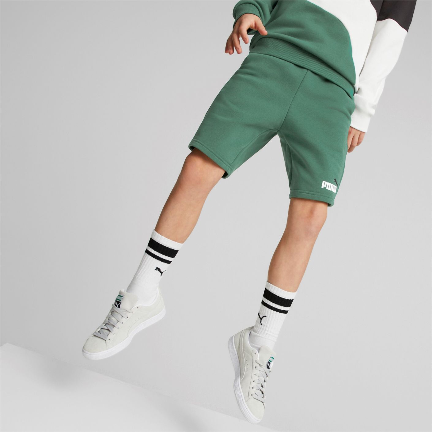 Puma Shorts Essentials+ Two-One Green for Children