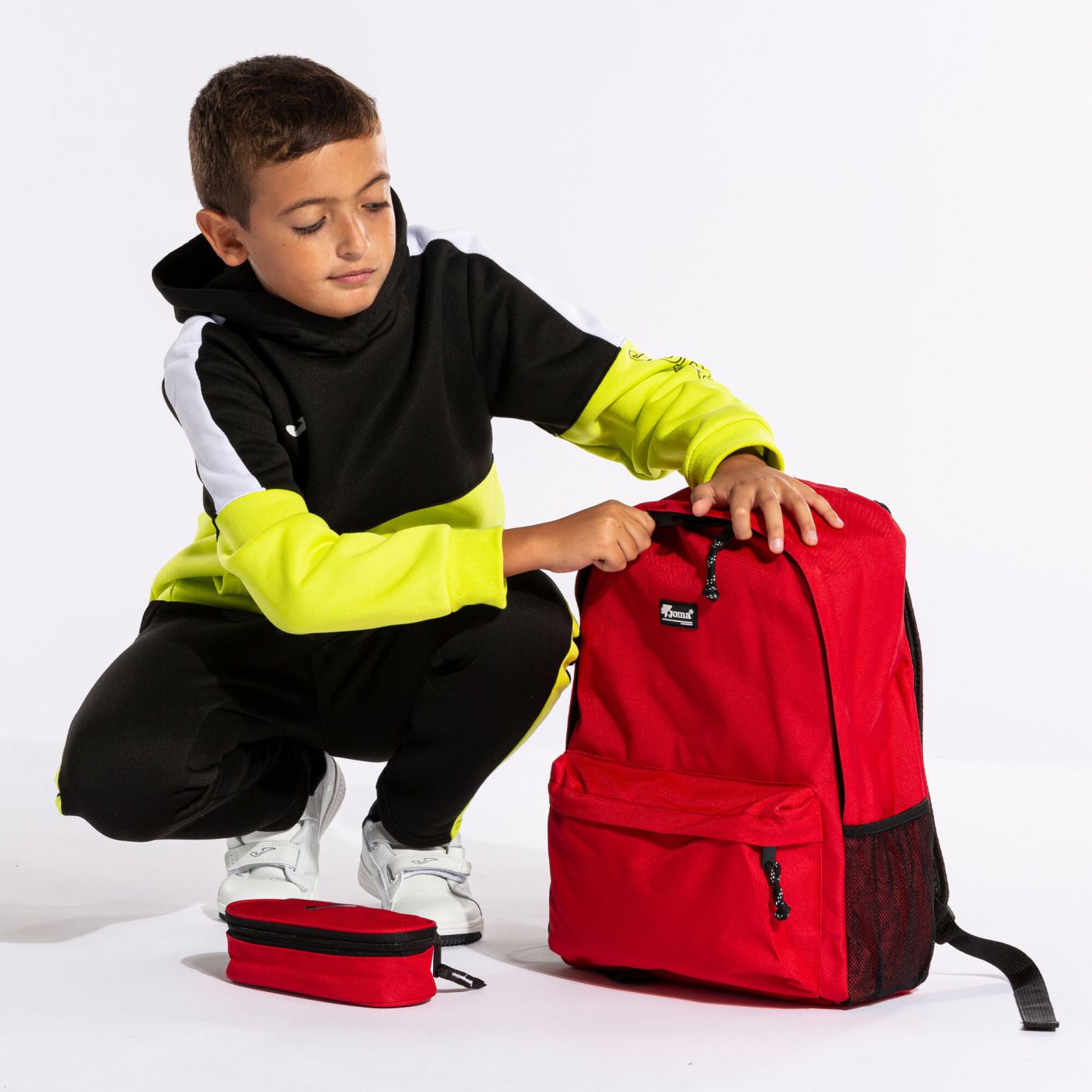 Joma Beta Backpack with Pencil Case Red