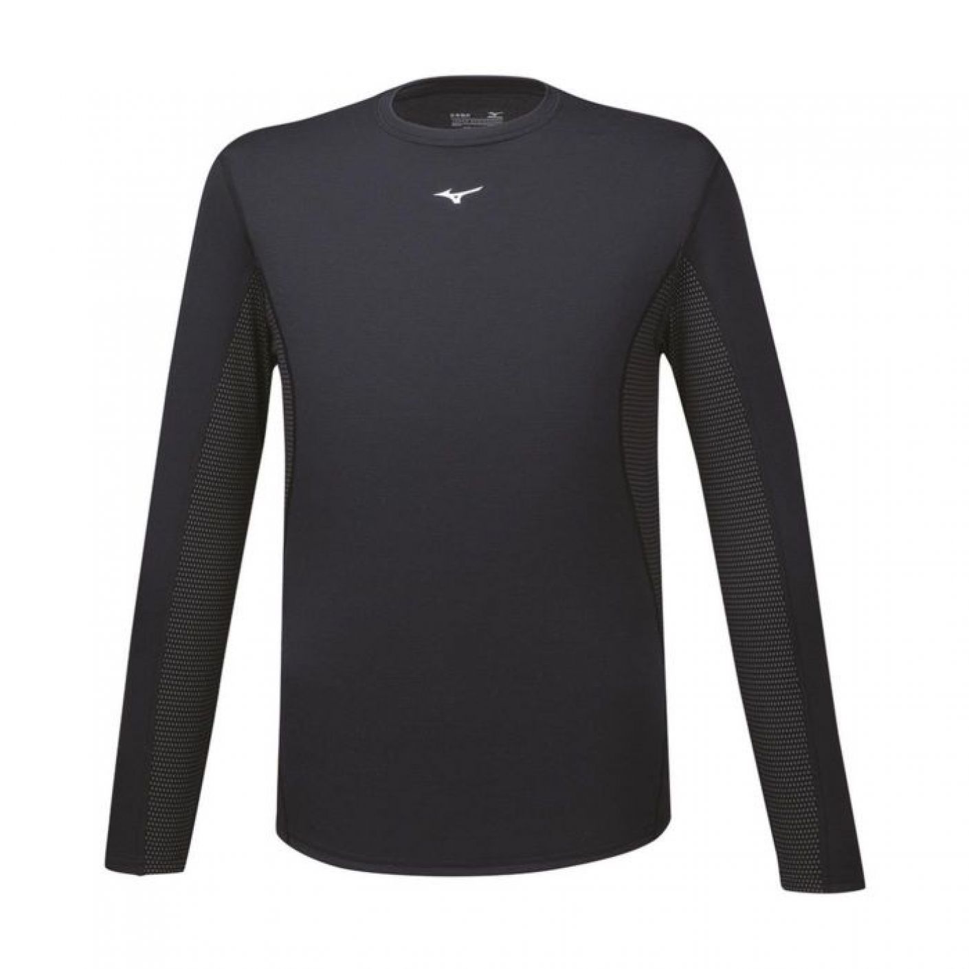 Mizuno Breath Thermo Mid Weight Crew Shirt Black