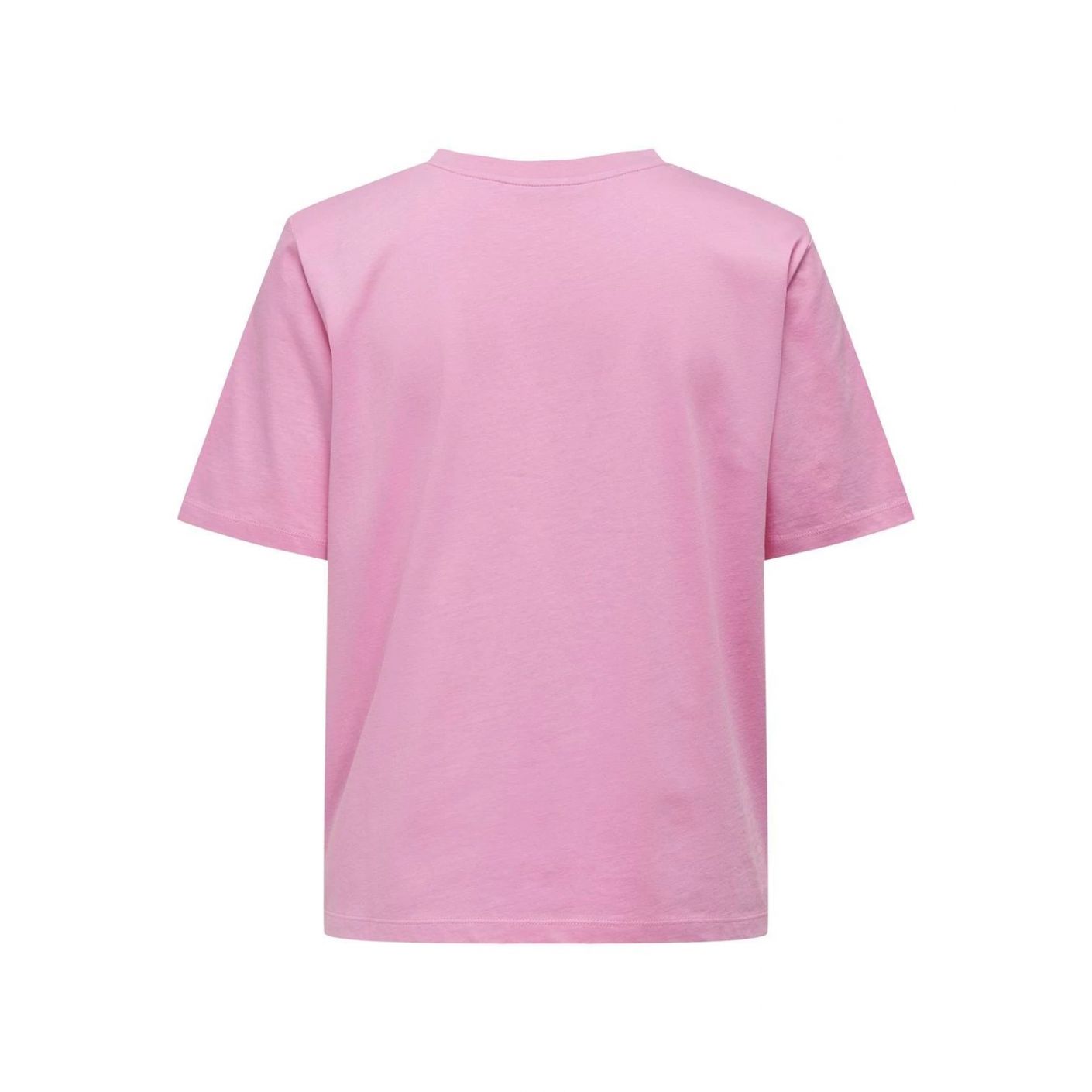 Only basic plain T-Shirt Begonia Pink for Women