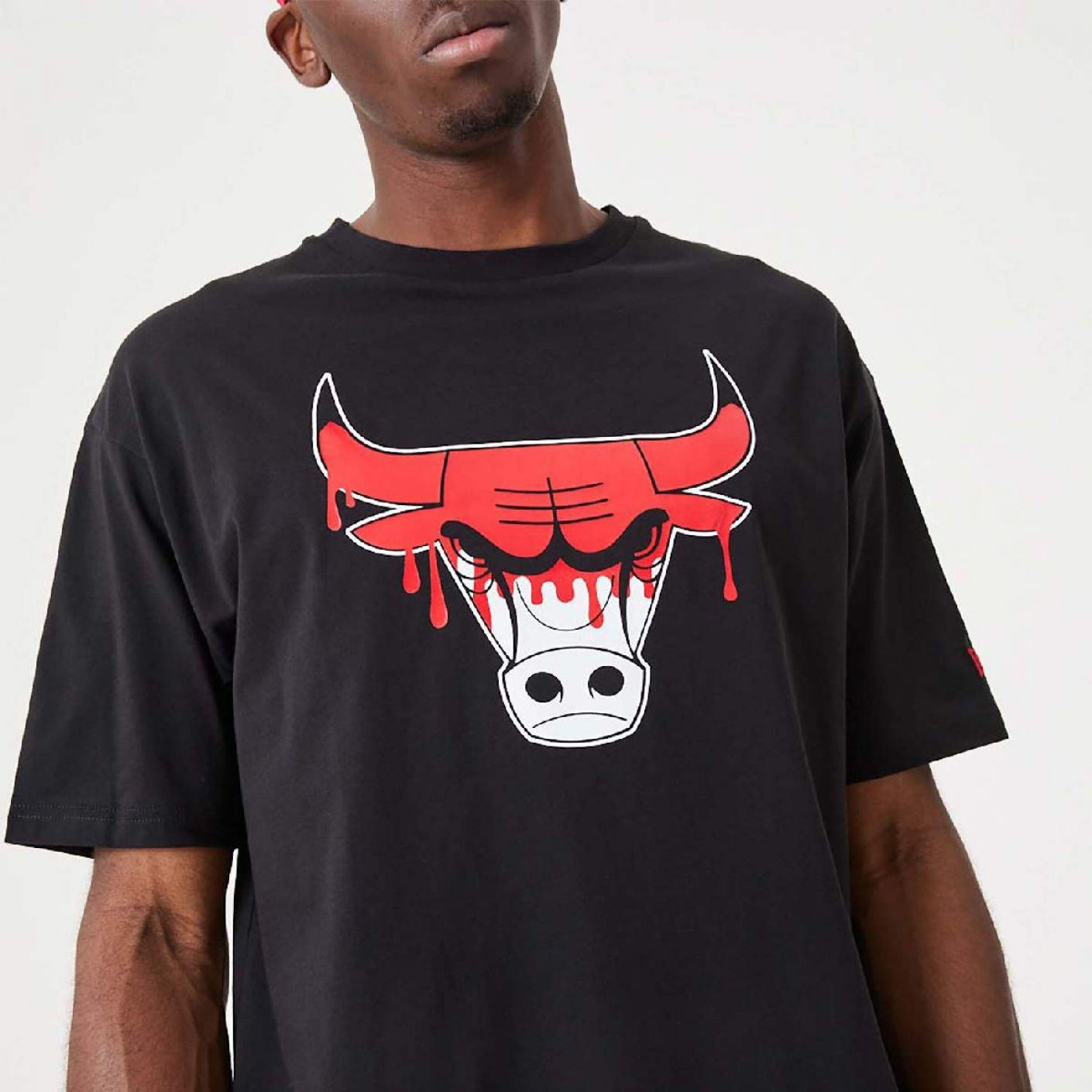 New Era ‌Chicago NBA Drip Logo Bulls T-Shirt black