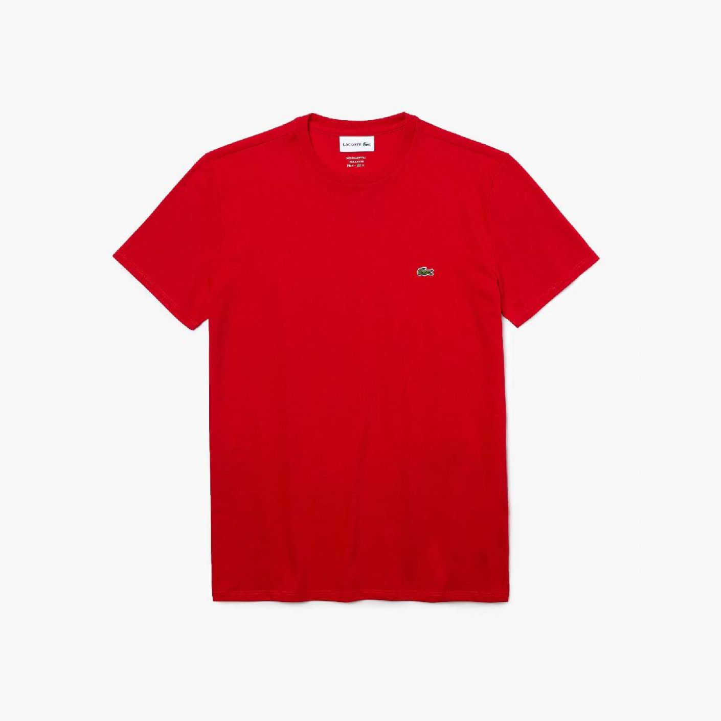 Lacoste Pima Cotton Crewneck T-shirt Red