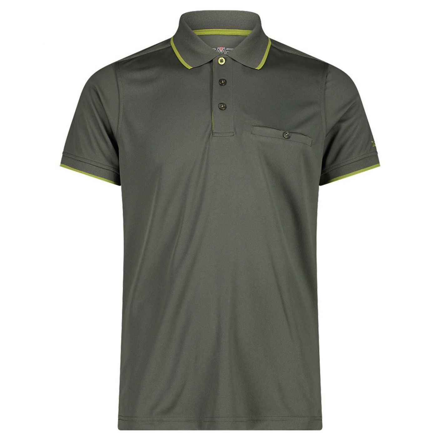 CMP Polo Short Sleeve Oil Green/Green for Men