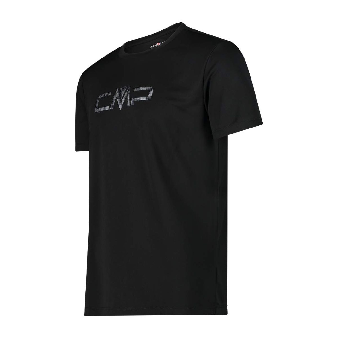 CMP T-Shirt mit Rundhalsausschnitt und Logo Schwarz für Herren