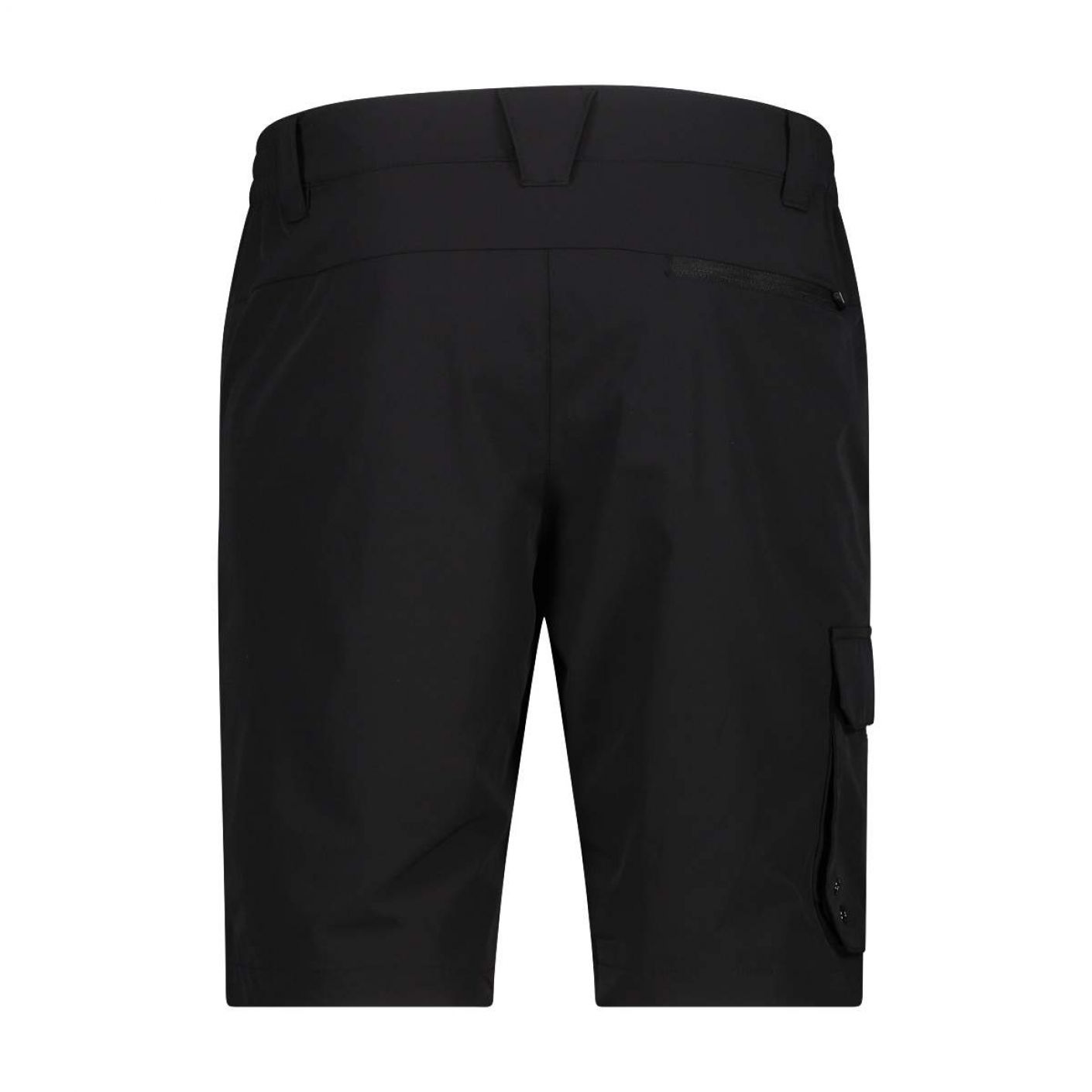 CMP Men's Black Stretch Bermuda Shorts with Pockets