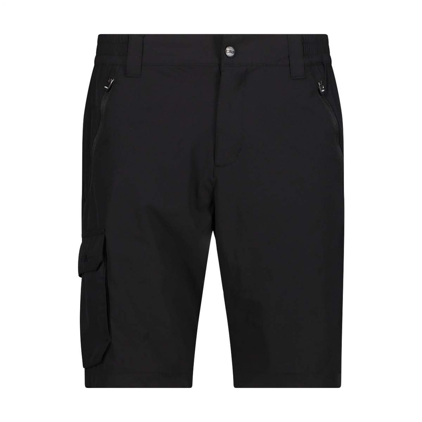 CMP Men's Black Stretch Bermuda Shorts with Pockets