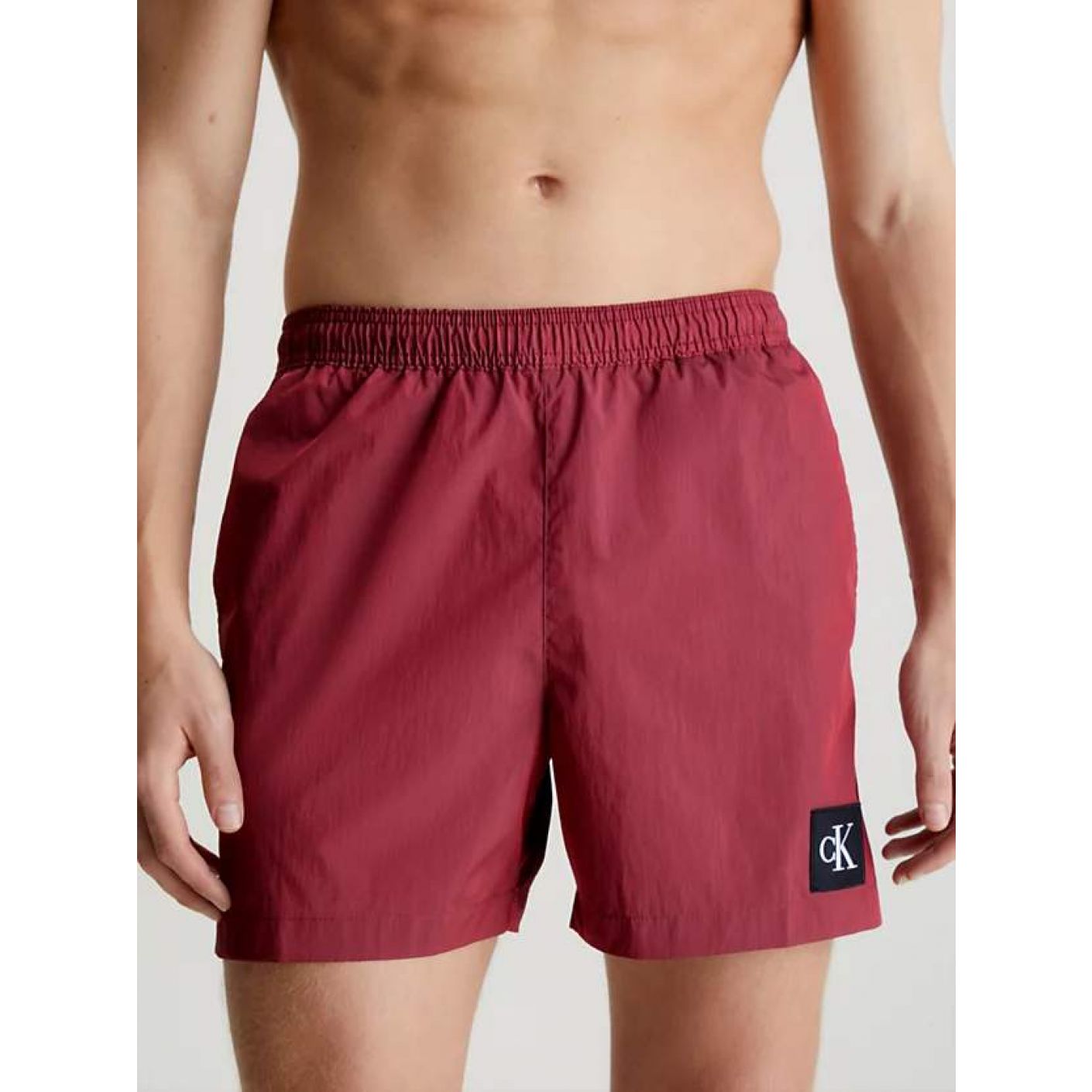 Calvin Klein Medium Drawstring Swim Shorts - CK Nylon