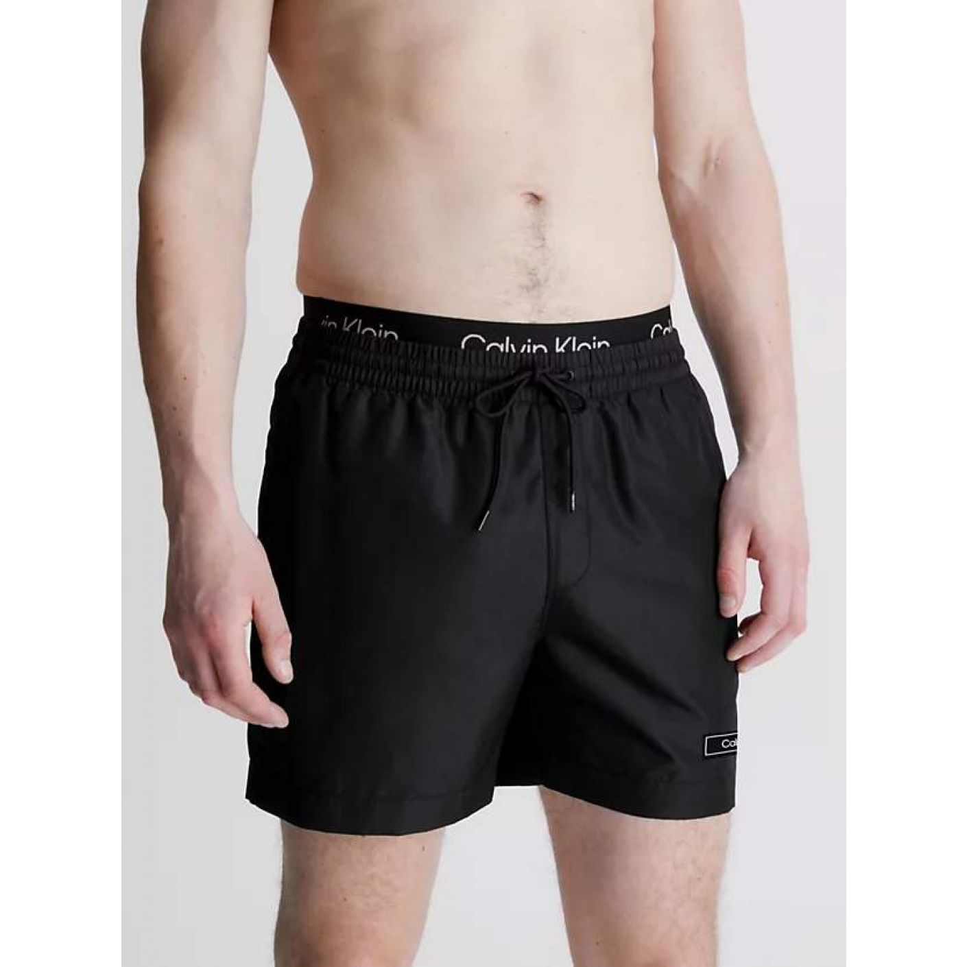 Calvin Klein Pantaloncini Da Bagno Con Doppia Fascia In Vita - Core Solids