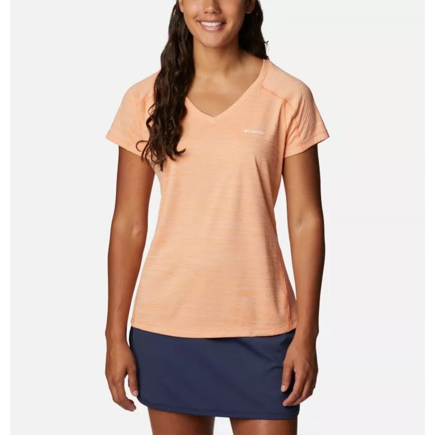 Columbia T-Shirt Zero Rules Peach Heather da Donna