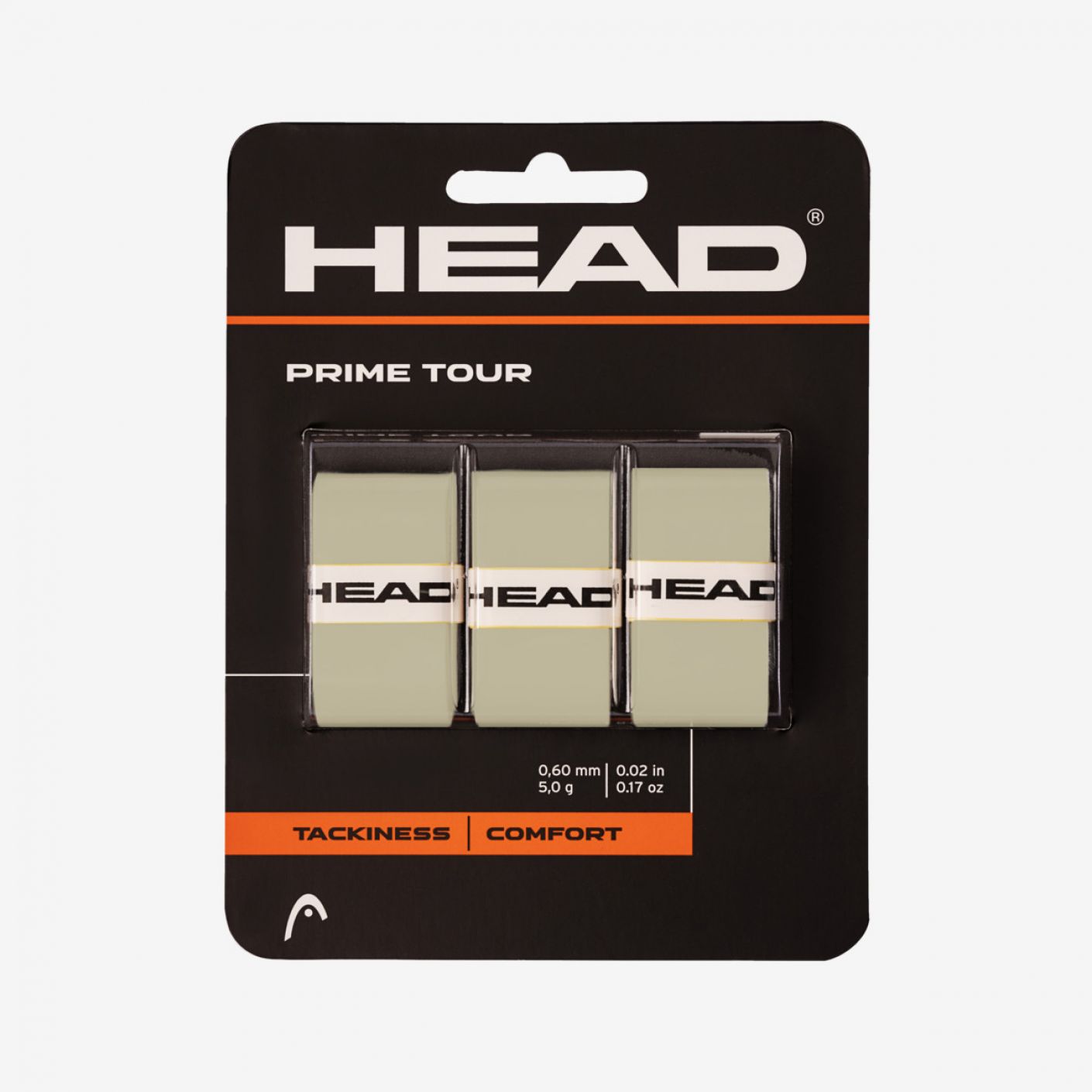 Head Overgrip Prime 3ppk Grey