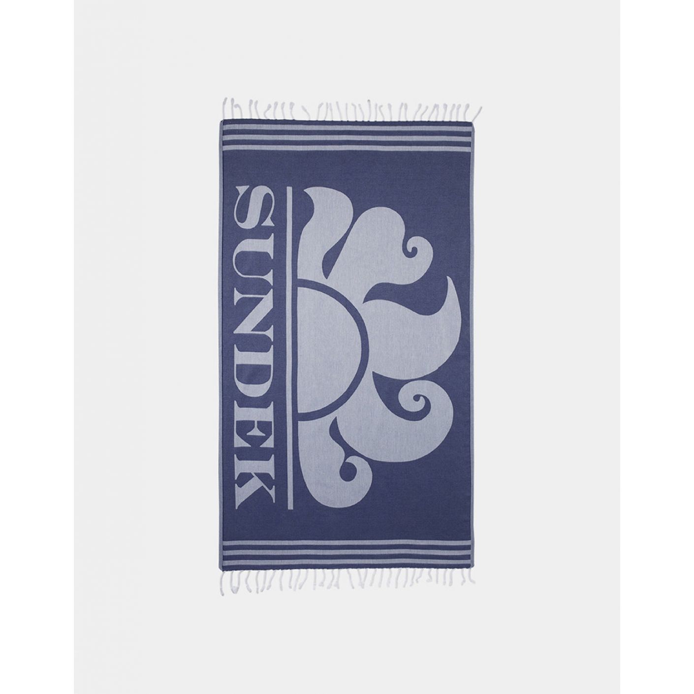 Sundek TELO MARE FOUTA JACQUARD CON LOGO Navy