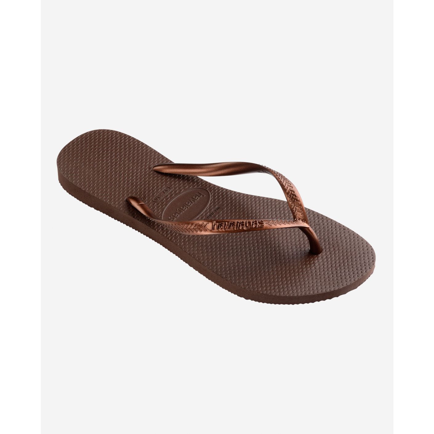 Havaianas Slim Brown Flip Flops for Women