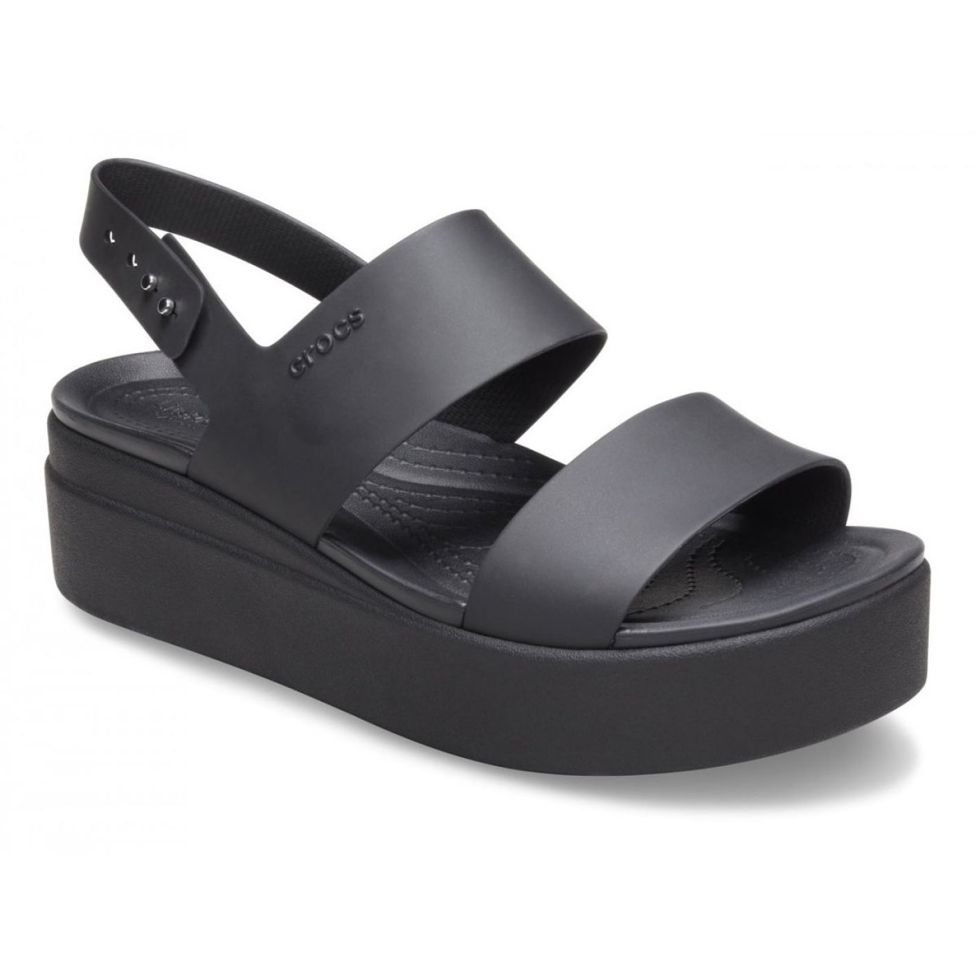 Crocs Brooklyn Low Wedge Schwarz für Damen