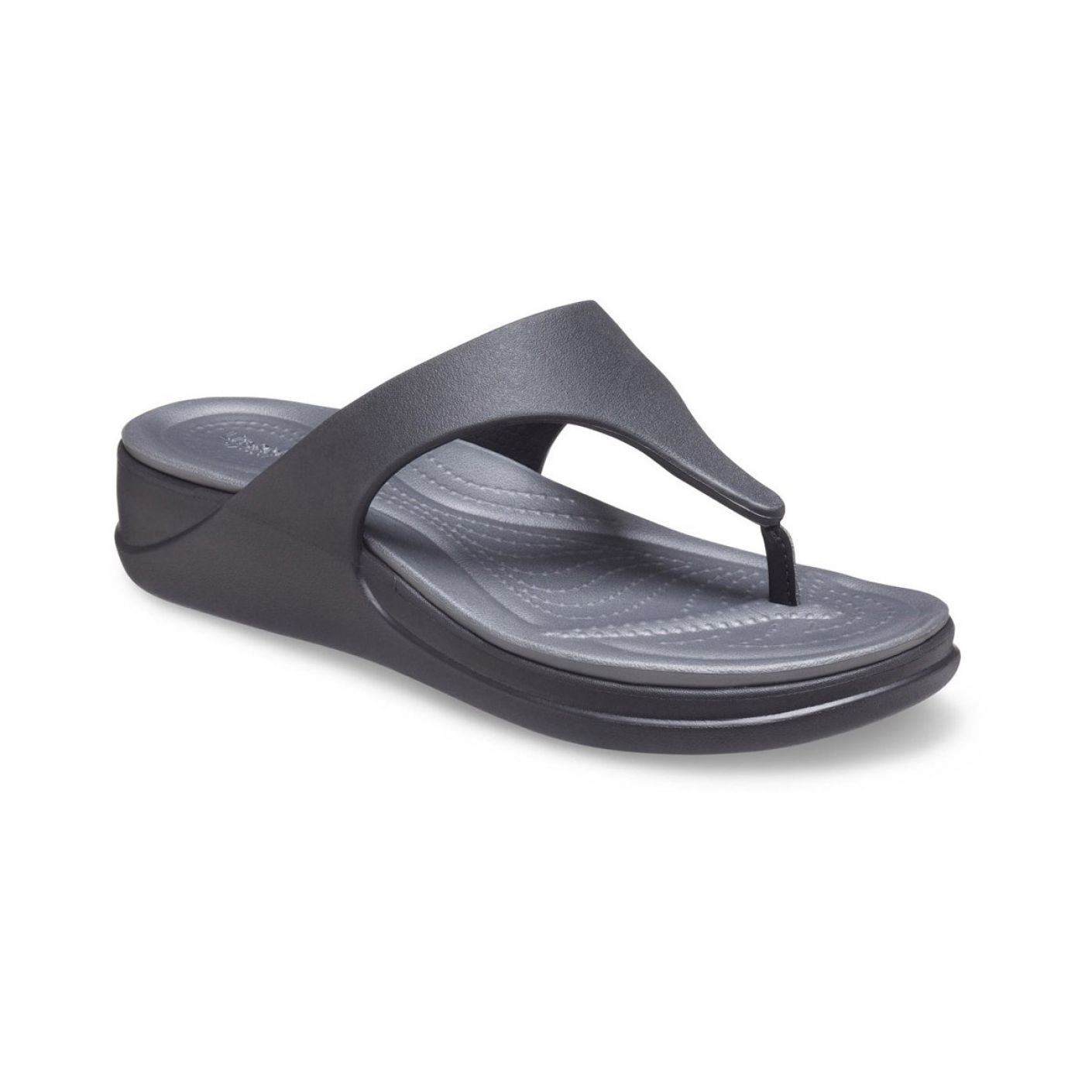 Crocs Boca Wedge Flip Black Women