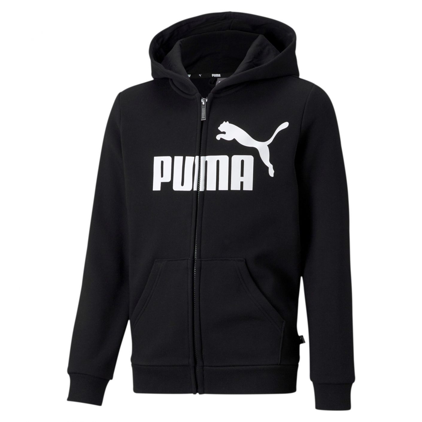 Puma Essential+ Big Logo Full-Zip Hoodie Black for Boys