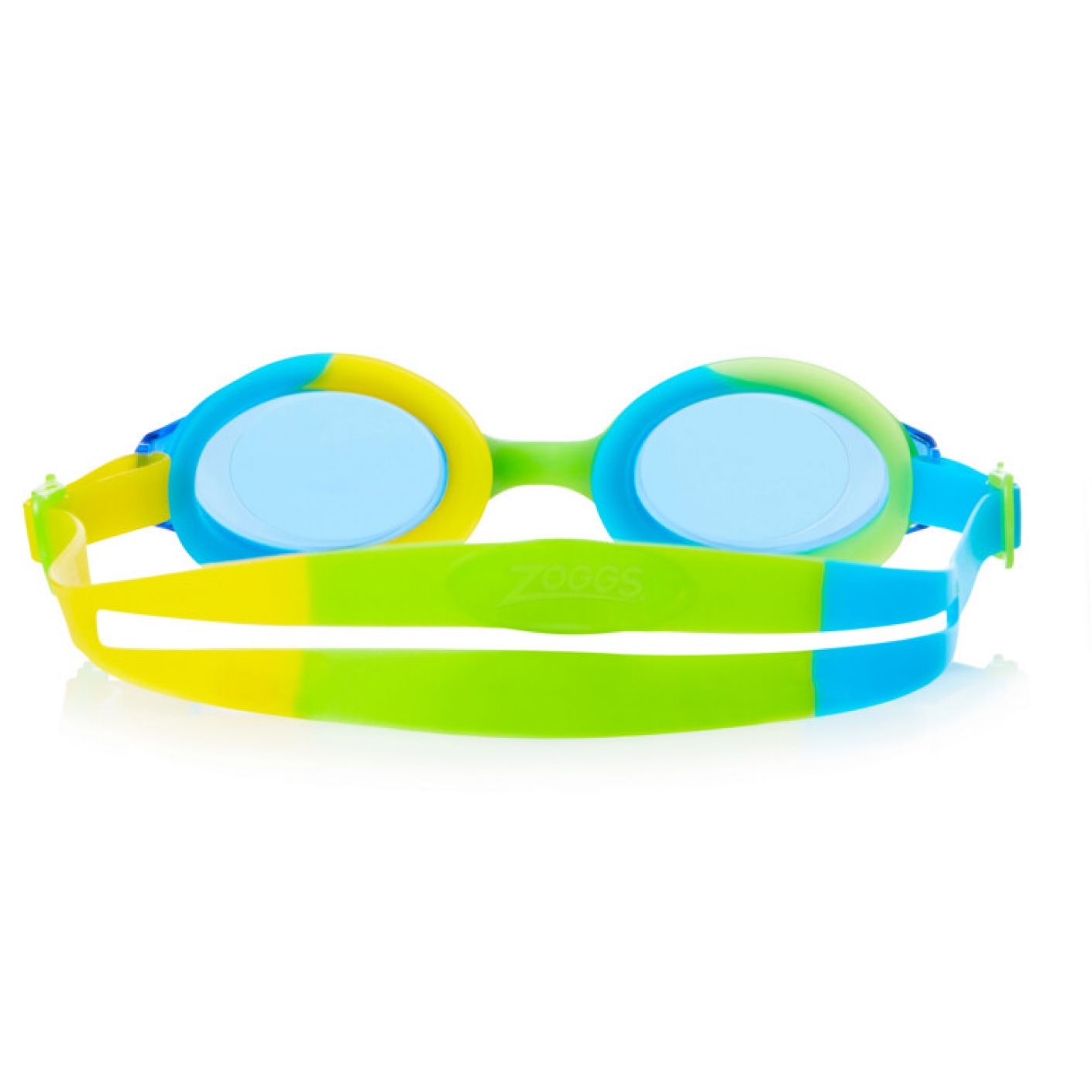 Zoggs Bondi Junior Goggles Green/Yellow - Blue Lens