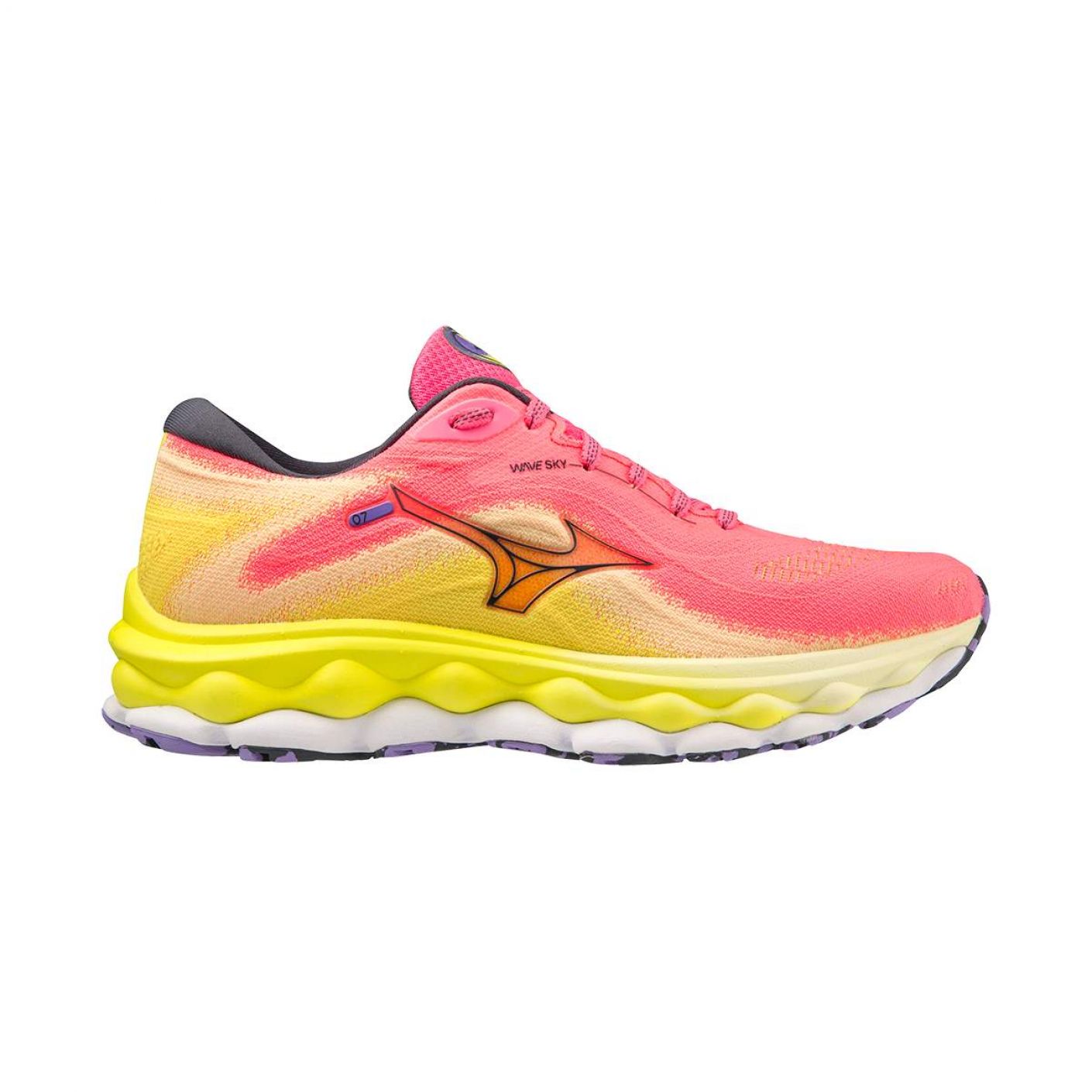 Mizuno Wave Sky 7 Yellow Pink da Donna