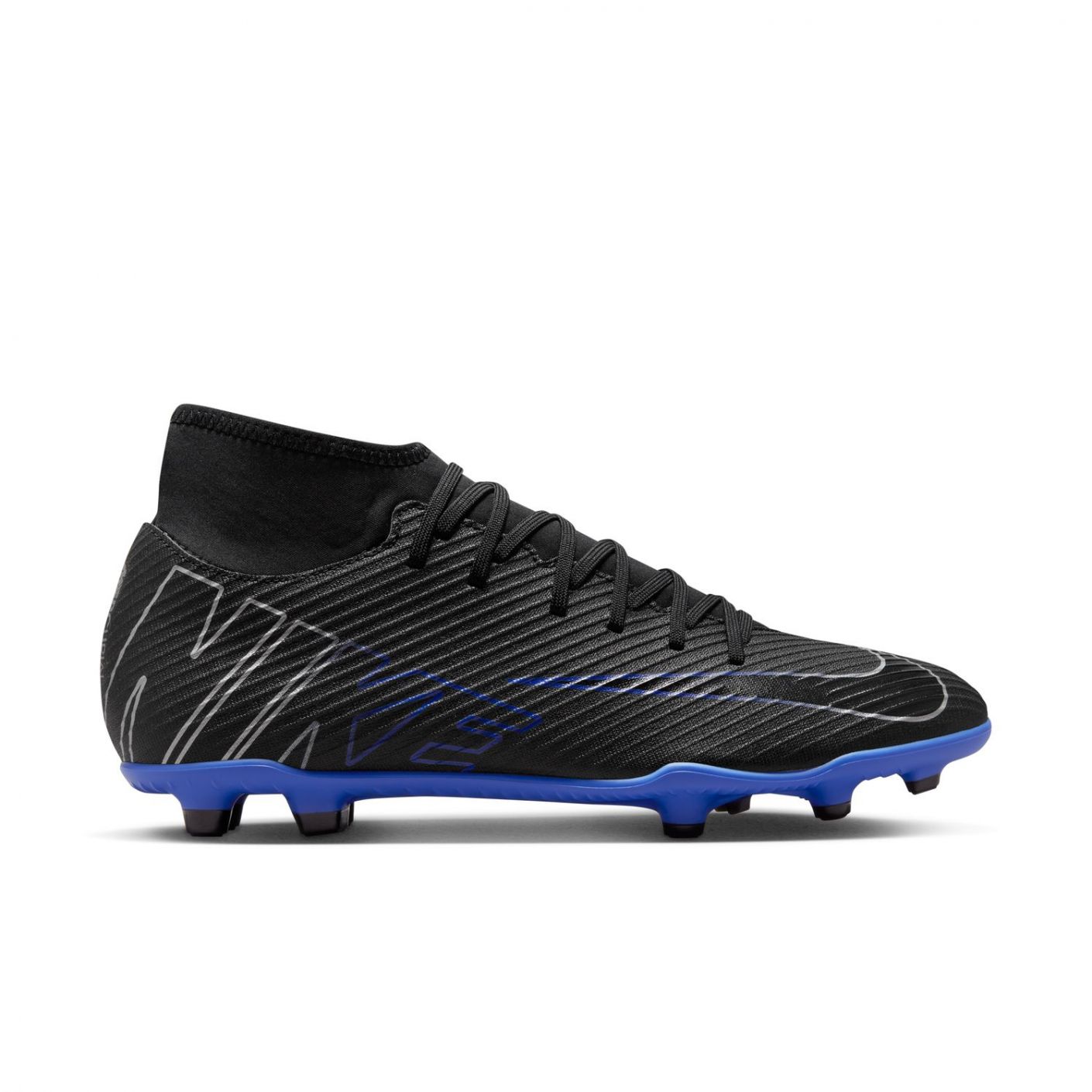 Nike Mercurial Superfly 9 Club MG Schwarz/Chrom Hyper Royal